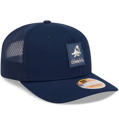 Dallas Cowboys New Era 2025 Sideline Throwback 9SEVENTY Trucker Adjustable Hat - Navy Hats