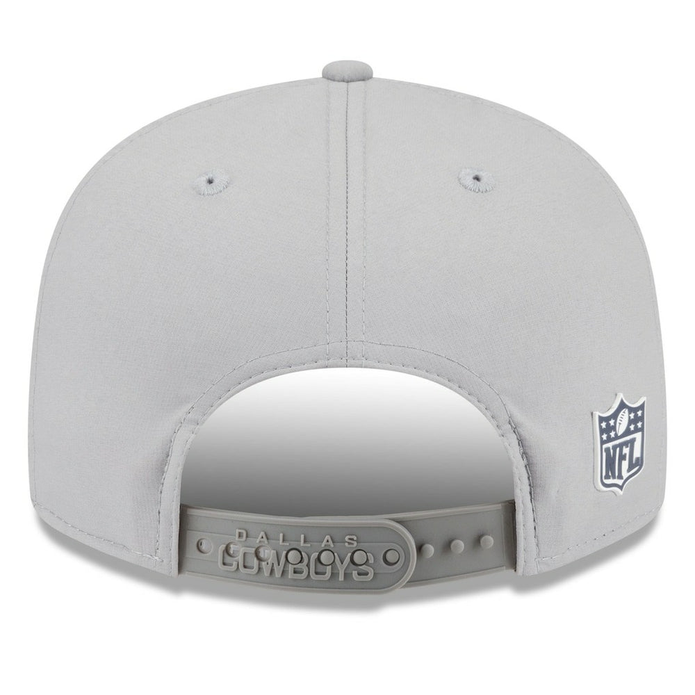 Dallas Cowboys New Era 2025 Sideline Split Panel 9FIFTY Snapback Hat - Gray Hats
