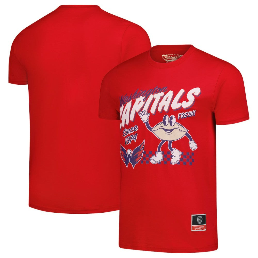 Washington Capitals Mitchell & Ness Local Food T-Shirt - Red | US 202629806