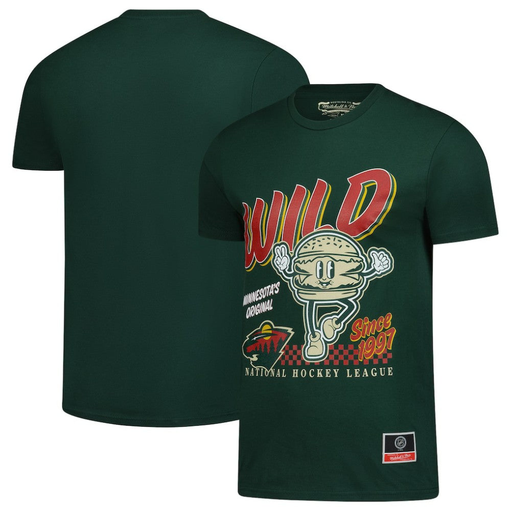Minnesota Wild Mitchell & Ness Local Food T-Shirt - Green | US 202629807