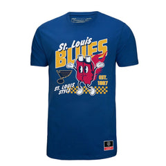 St. Louis Blues Mitchell & Ness Local Food T-Shirt - Blue | US 202629812