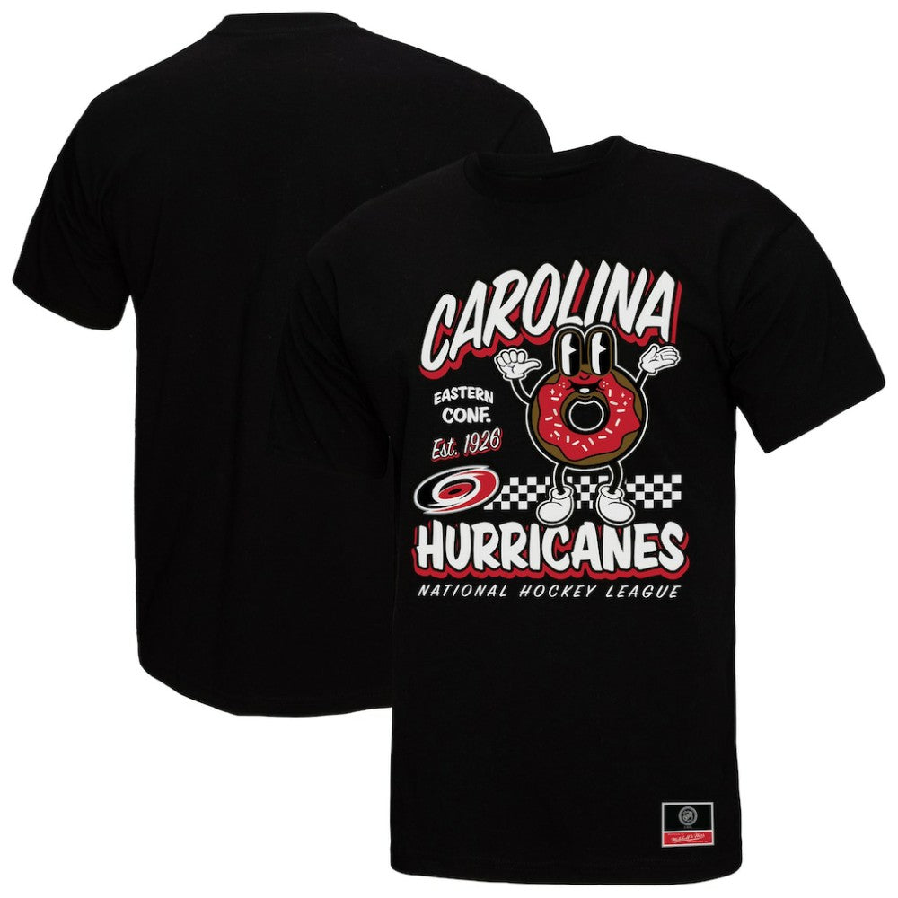 Carolina Hurricanes Mitchell & Ness Local Food T-Shirt - Black | US 202629814