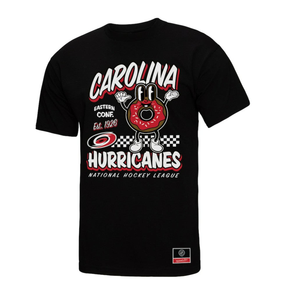Carolina Hurricanes Mitchell & Ness Local Food T-Shirt - Black | US 202629814