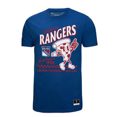 New York Rangers Mitchell & Ness Local Food T-Shirt - Blue | US 202629818