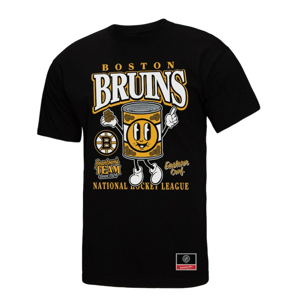 Boston Bruins Mitchell & Ness Local Food T-Shirt - Black | US 202629821