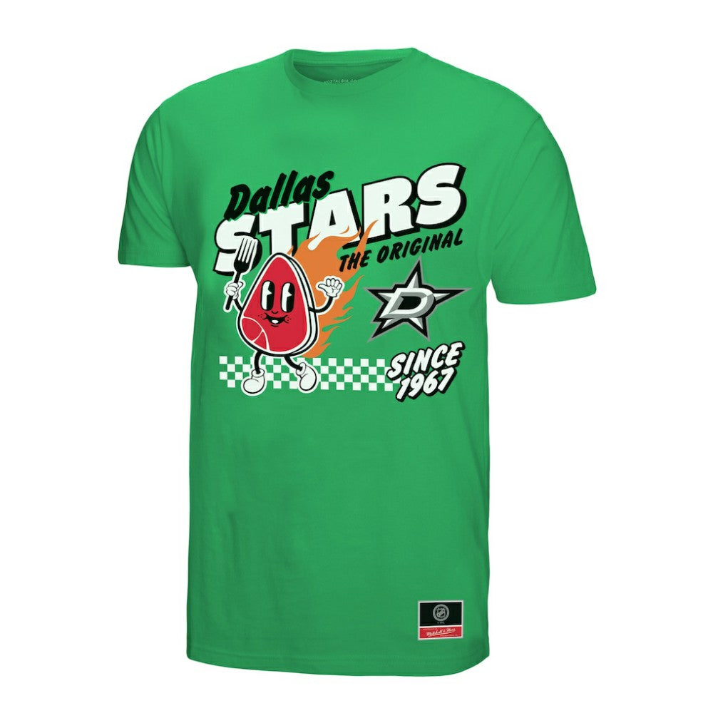 Dallas Stars Mitchell & Ness Local Food T-Shirt - Kelly Green | US 202629826