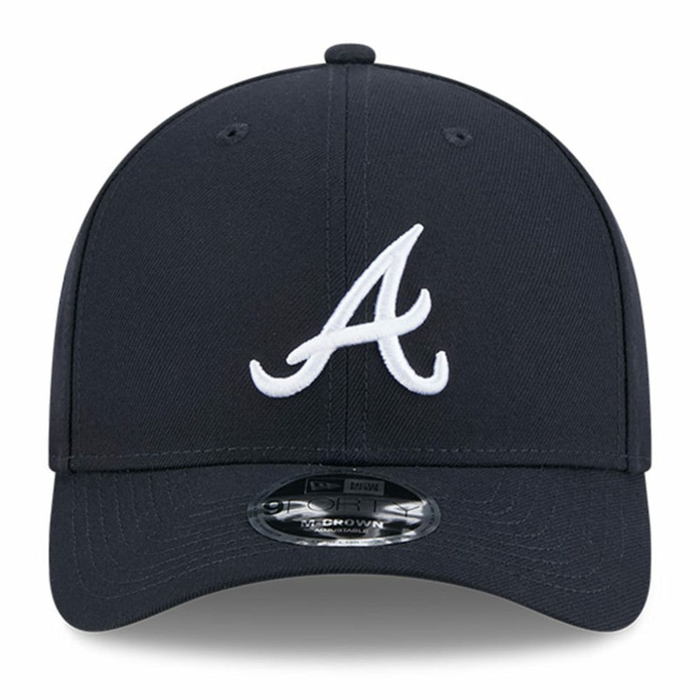 Atlanta Braves New Era Baseball Hall of Fame 9FORTY M-Crown Adjustable Hat - Navy Hats