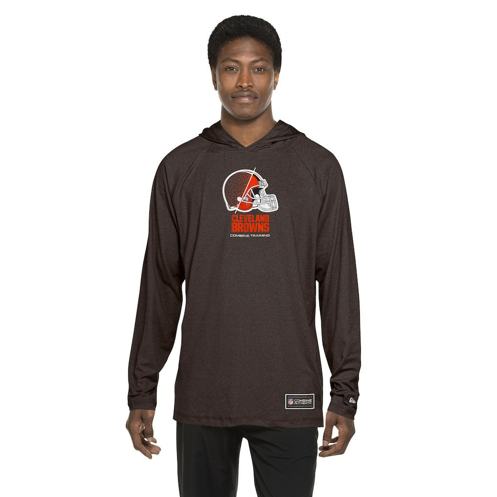 Cleveland Browns New Era Functional Fandom Hoodie - Brown Hoodies