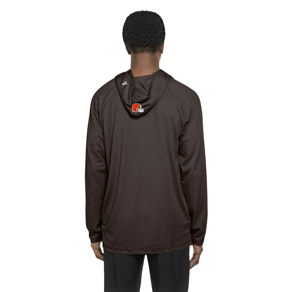 Cleveland Browns New Era Functional Fandom Hoodie - Brown Hoodies
