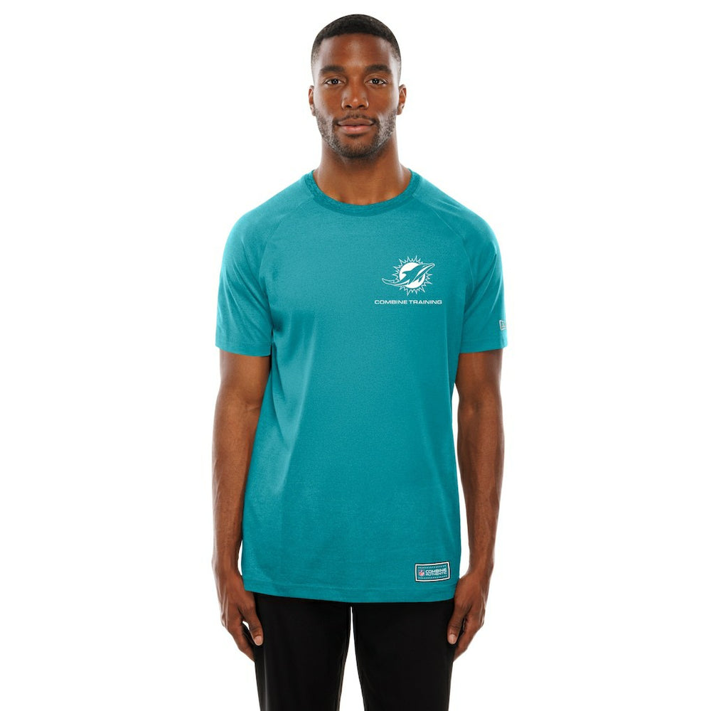 Miami Dolphins New Era Functional Fandom Reflective T-Shirt - Aqua T-shirts
