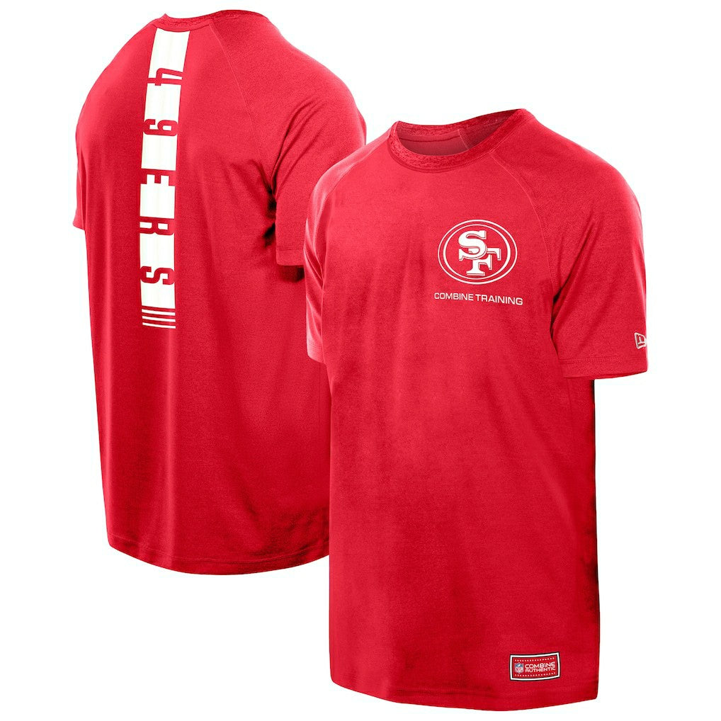 San Francisco 49ers New Era Functional Fandom Reflective T-Shirt - Scarlet T-shirts