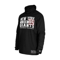 New York Giants New Era Functional Fandom Balaclava Helmet Stripe Tri-Blend Hoodie - Black Hoodies