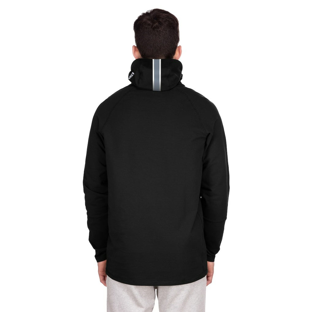 Las Vegas Raiders New Era Functional Fandom Balaclava Helmet Stripe Tri-Blend Hoodie - Black Hoodies