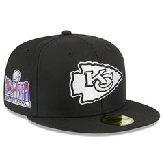 Kansas City Chiefs New Era x Alpha Industries 59FIFTY Fitted Hat - Black Hats
