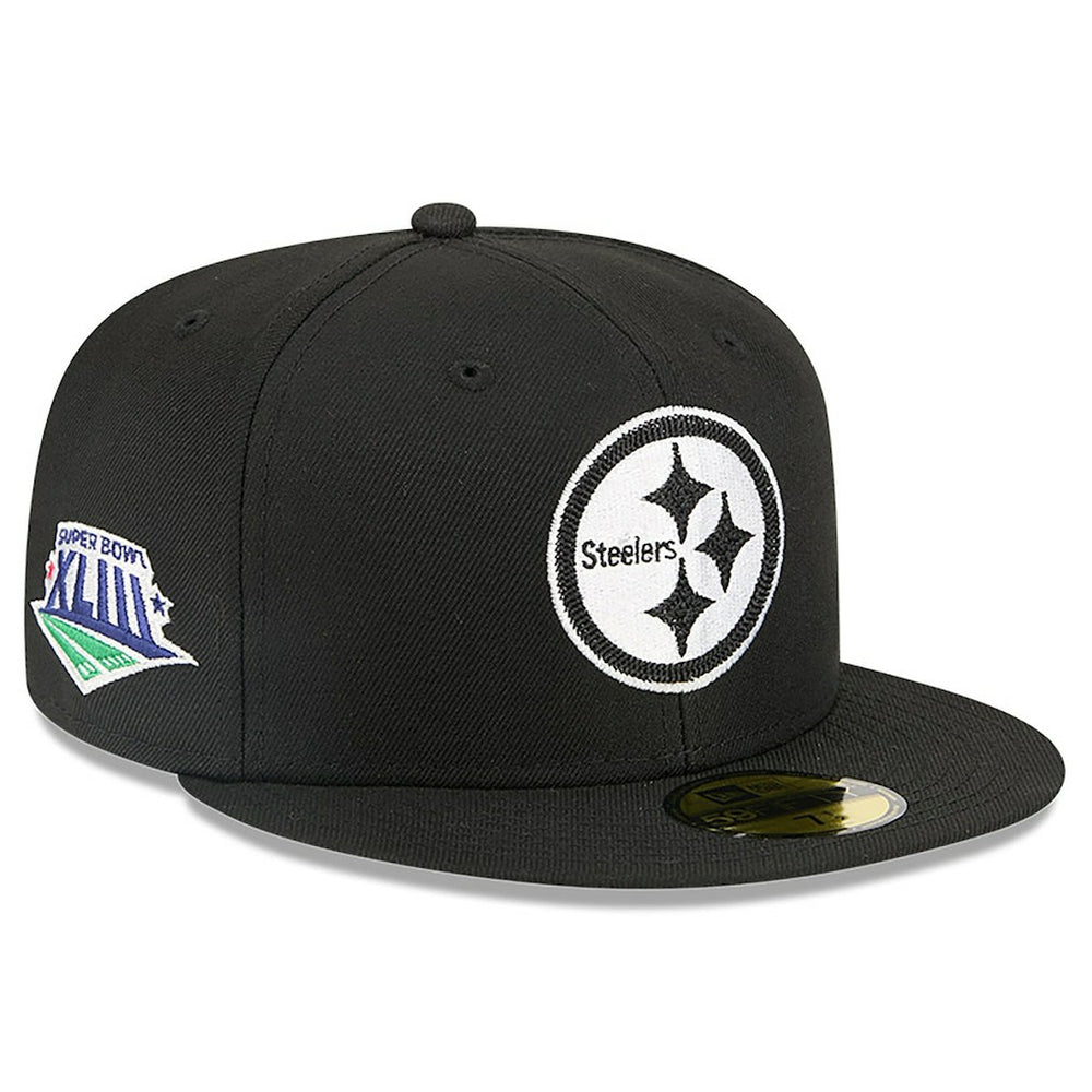 Pittsburgh Steelers New Era x Alpha Industries 59FIFTY Fitted Hat - Black Hats