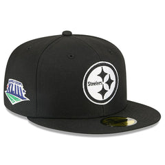Pittsburgh Steelers New Era x Alpha Industries 59FIFTY Fitted Hat - Black Hats