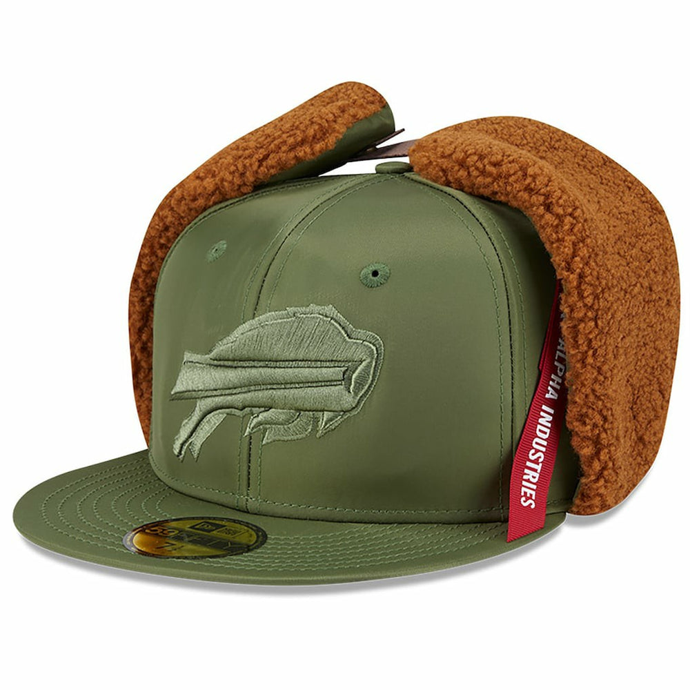 Buffalo Bills New Era x Alpha Industries Dog Ears 59FIFTY Fitted Hat - Olive Hats