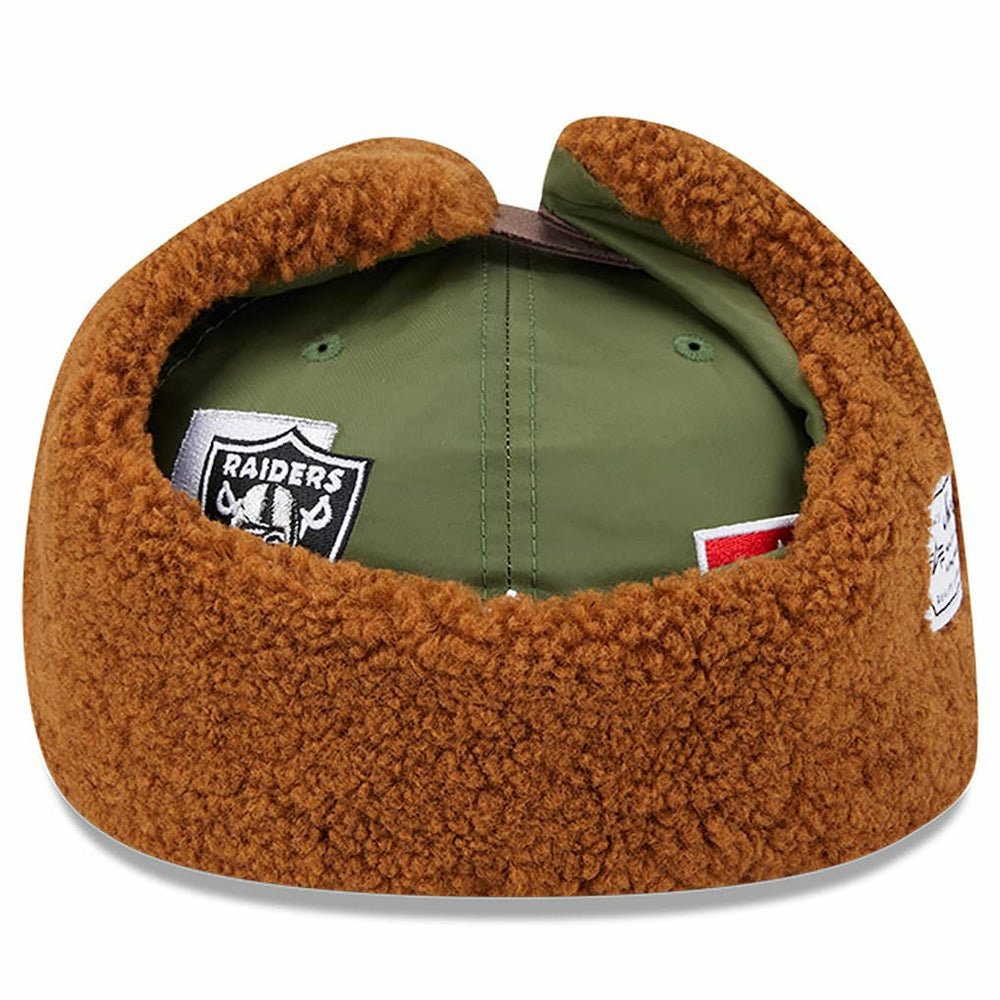 Las Vegas Raiders New Era x Alpha Industries Dog Ears 59FIFTY Fitted Hat - Olive Hats