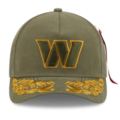 Washington Commanders New Era x Alpha Industries A-Frame 9FORTY Adjustable Hat - Olive Hats