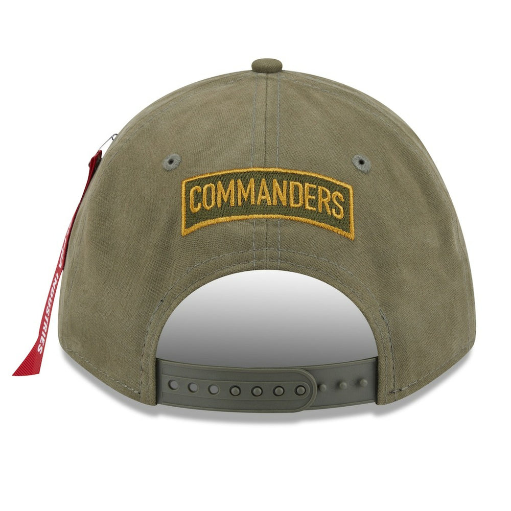 Washington Commanders New Era x Alpha Industries A-Frame 9FORTY Adjustable Hat - Olive Hats