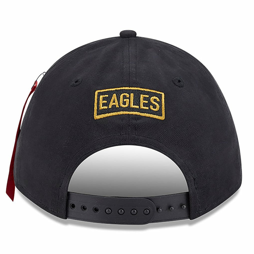 Philadelphia Eagles New Era x Alpha Industries A-Frame 9FORTY Adjustable Hat - Black Hats