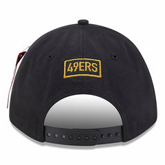 San Francisco 49ers New Era x Alpha Industries A-Frame 9FORTY Adjustable Hat - Black Hats