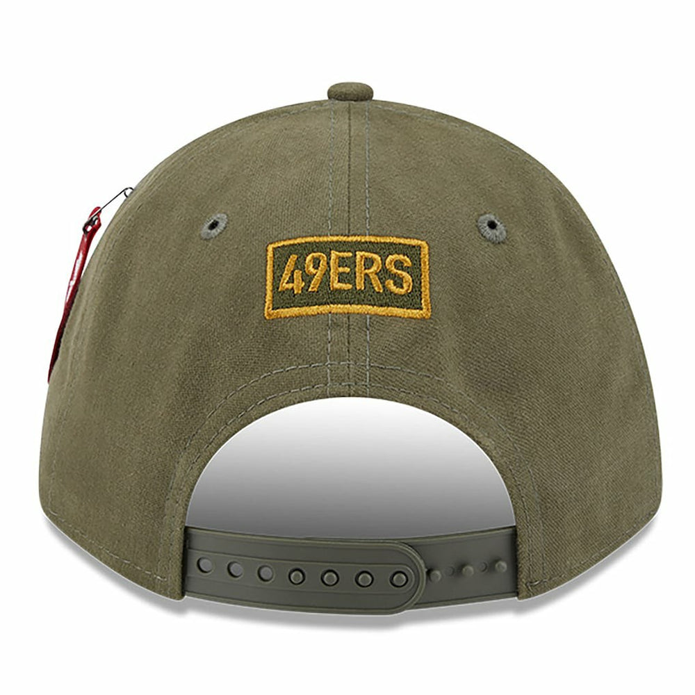 San Francisco 49ers New Era x Alpha Industries A-Frame 9FORTY Adjustable Hat - Olive Hats