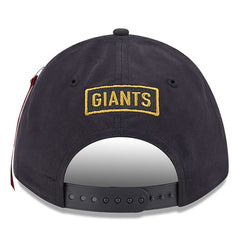 New York Giants New Era x Alpha Industries A-Frame 9FORTY Adjustable Hat - Black Hats