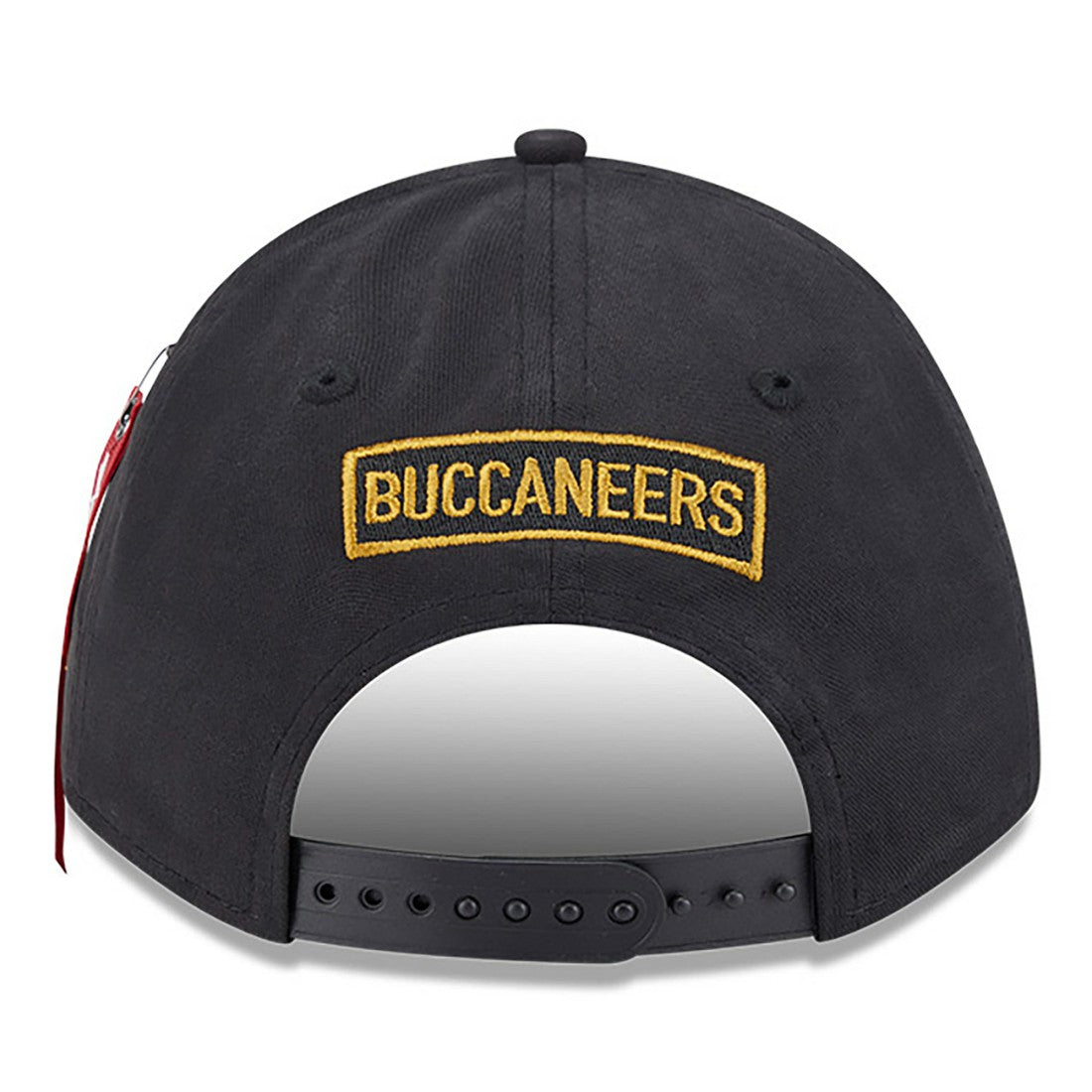 Tampa Bay Buccaneers New Era x Alpha Industries A-Frame 9FORTY Adjustable Hat - Black Hats
