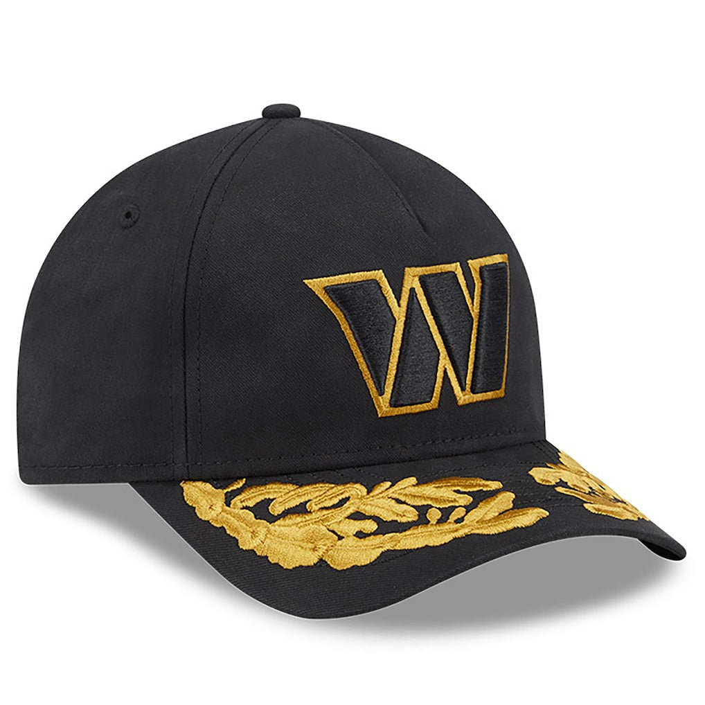 Washington Commanders New Era x Alpha Industries A-Frame 9FORTY Adjustable Hat - Black Hats