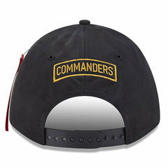 Washington Commanders New Era x Alpha Industries A-Frame 9FORTY Adjustable Hat - Black Hats