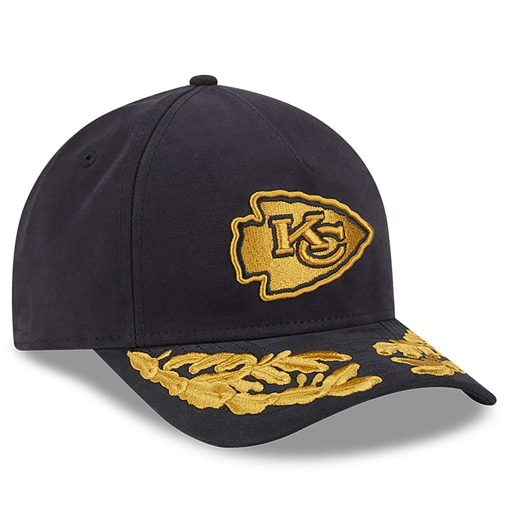 Kansas City Chiefs New Era x Alpha Industries A-Frame 9FORTY Adjustable Hat - Black Hats