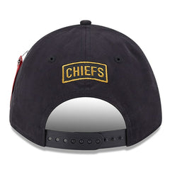 Kansas City Chiefs New Era x Alpha Industries A-Frame 9FORTY Adjustable Hat - Black Hats