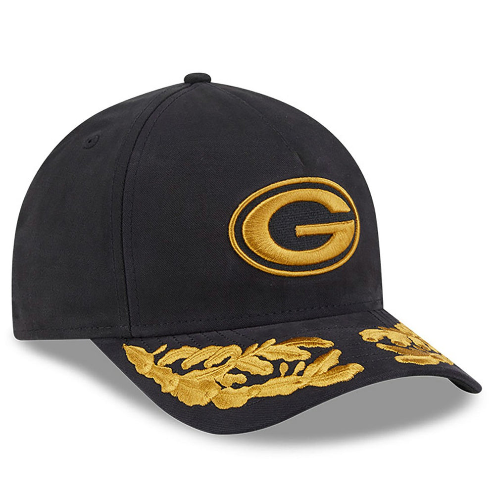 Green Bay Packers New Era x Alpha Industries A-Frame 9FORTY Adjustable Hat - Black Hats