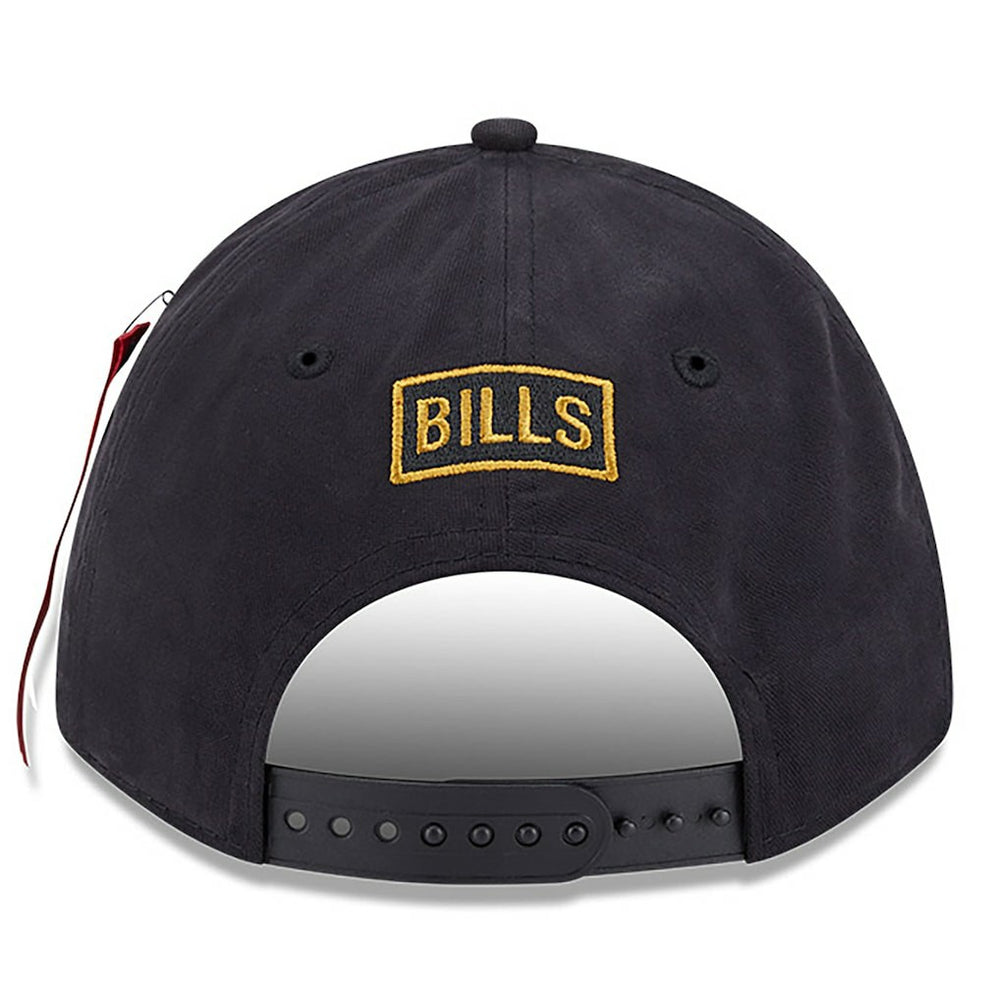 Buffalo Bills New Era x Alpha Industries A-Frame 9FORTY Adjustable Hat - Black Hats