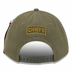 Kansas City Chiefs New Era x Alpha Industries A-Frame 9FORTY Adjustable Hat - Olive Hats
