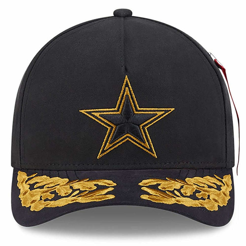 Dallas Cowboys New Era x Alpha Industries A-Frame 9FORTY Adjustable Hat - Black Hats