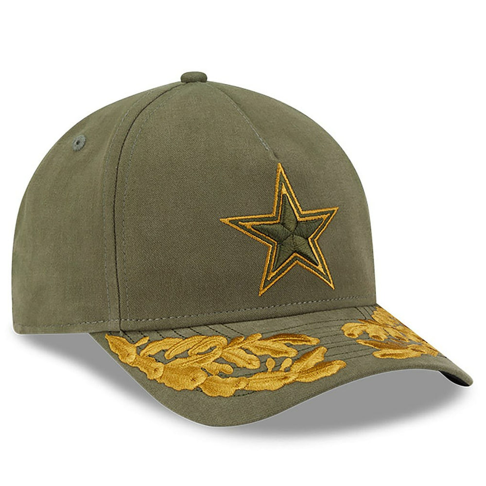 Dallas Cowboys New Era x Alpha Industries A-Frame 9FORTY Adjustable Hat - Olive Hats