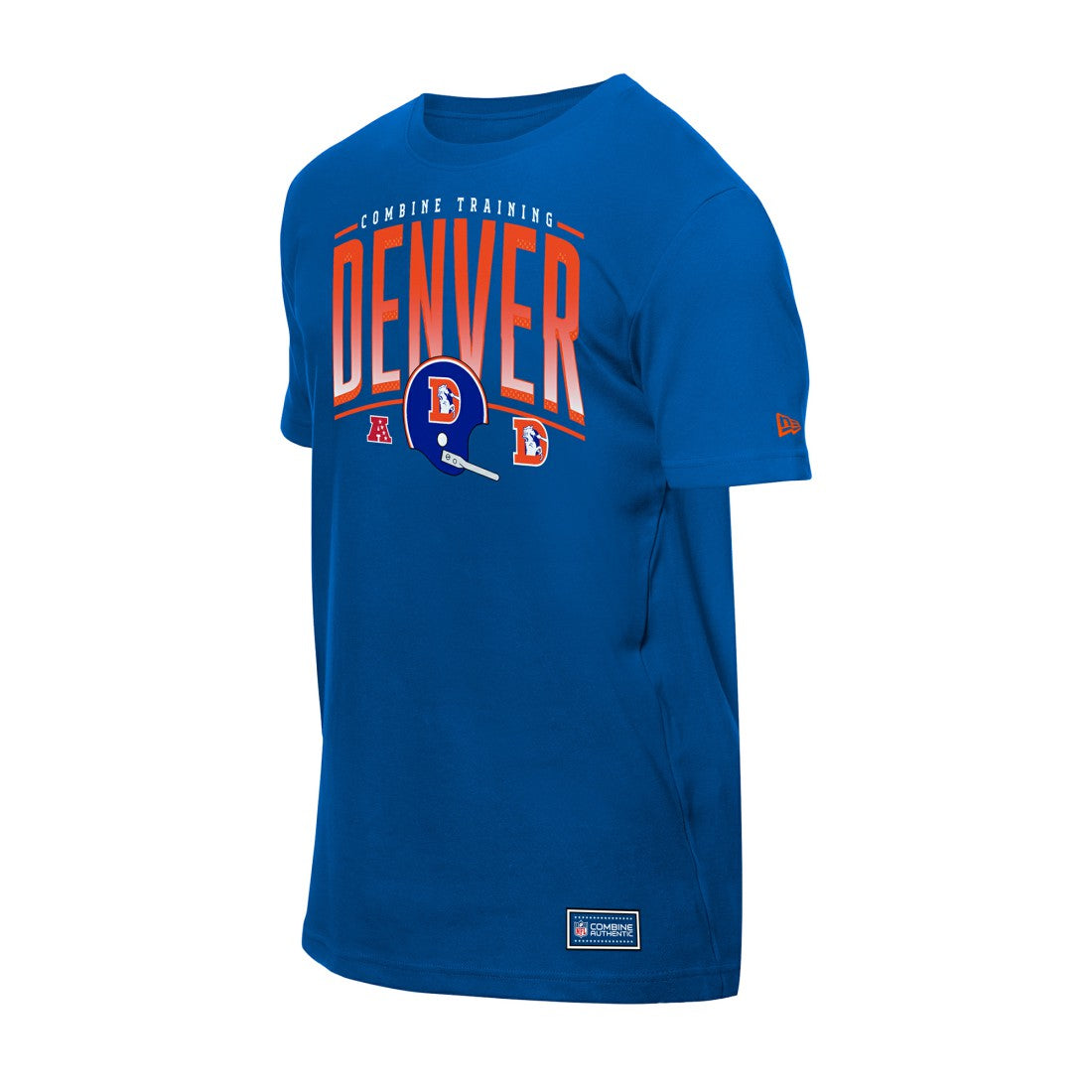 Denver Broncos New Era Combine Authentic Training Throwback T-Shirt - Royal T-shirts