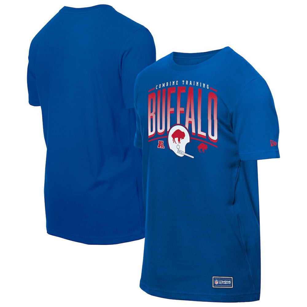 Buffalo Bills New Era Combine Authentic Training Throwback T-Shirt - Royal T-shirts
