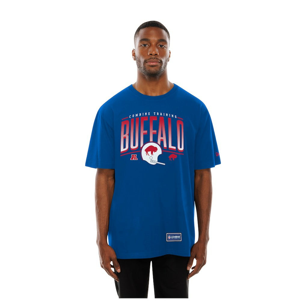 Buffalo Bills New Era Combine Authentic Training Throwback T-Shirt - Royal T-shirts