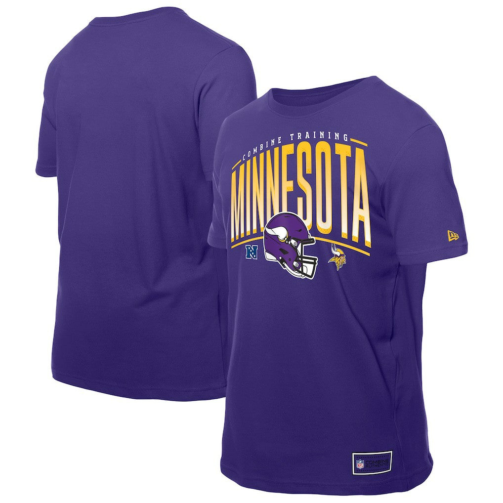 Minnesota Vikings New Era Combine Authentic Training Throwback T-Shirt - Purple T-shirts