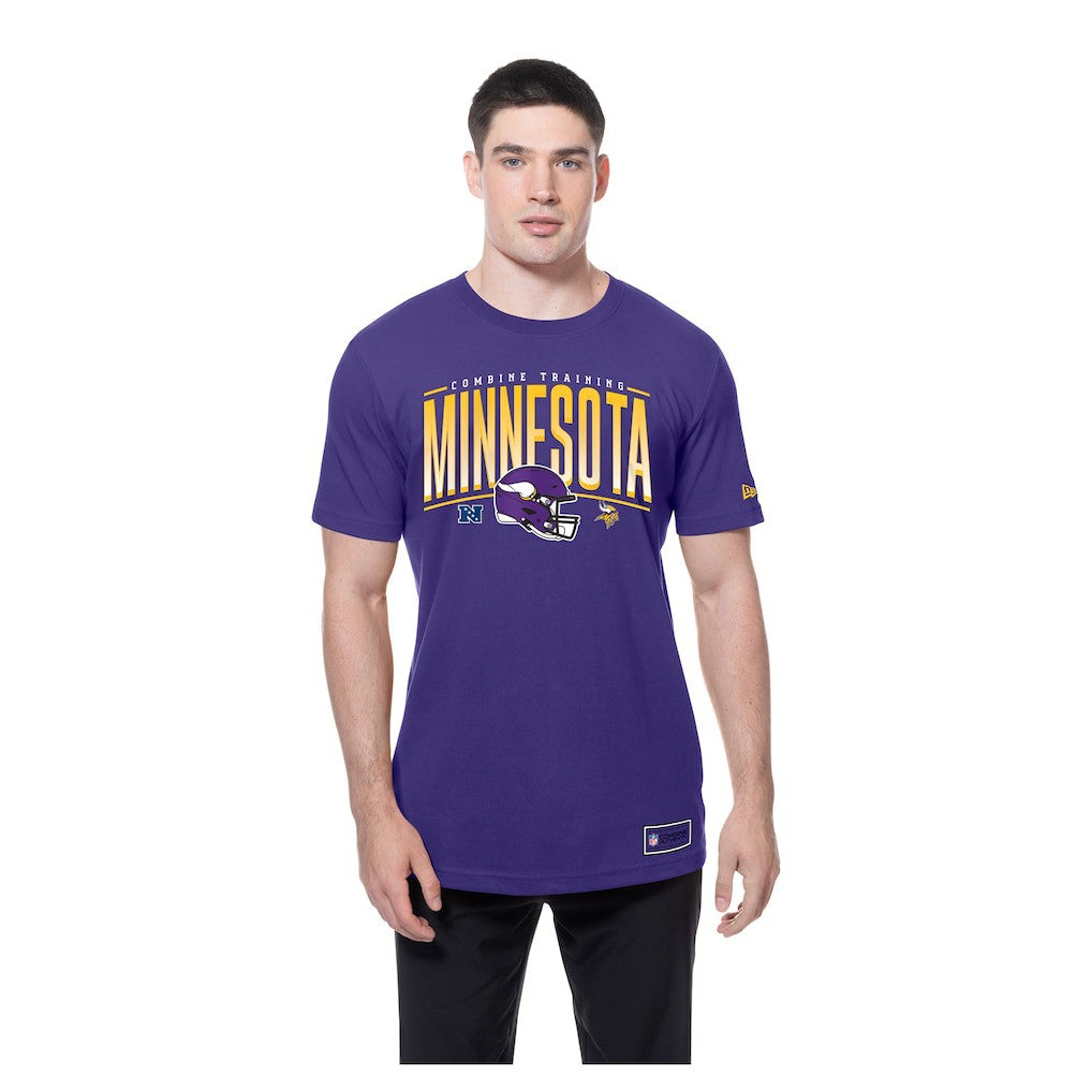 Minnesota Vikings New Era Combine Authentic Training Throwback T-Shirt - Purple T-shirts