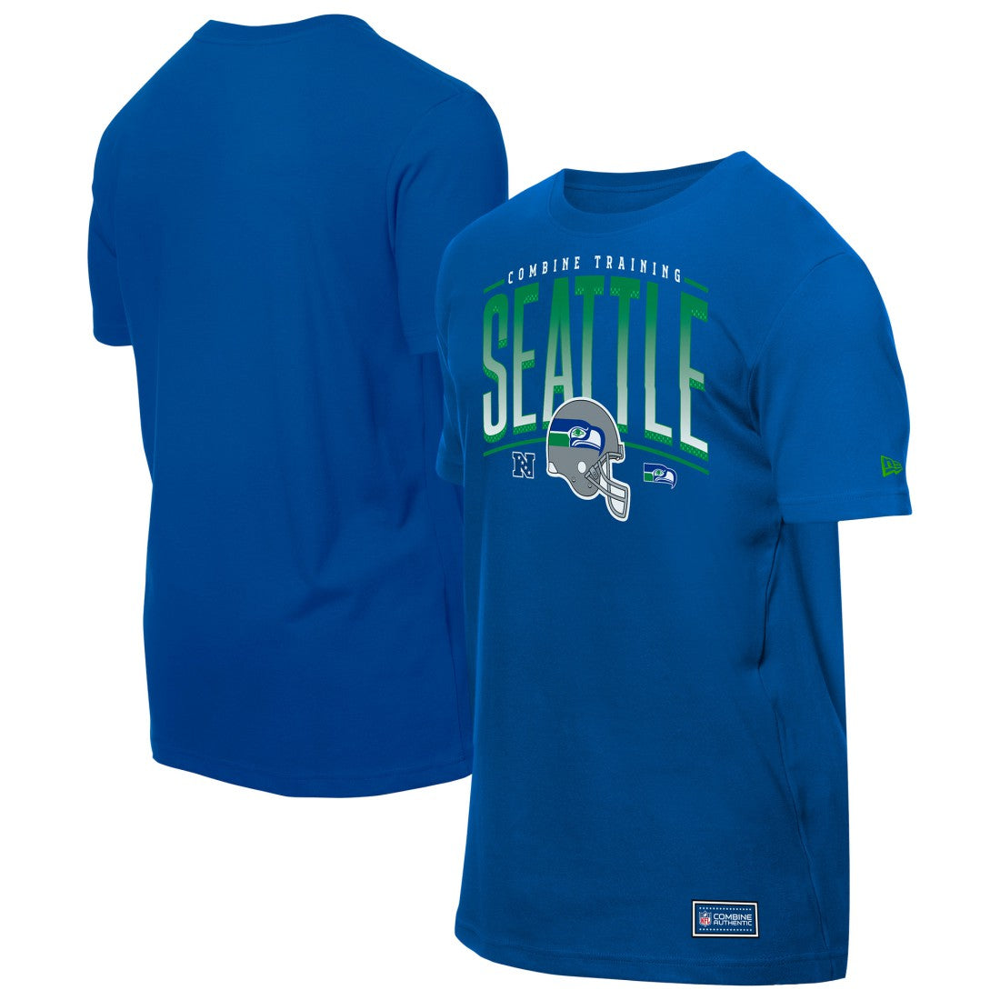 Seattle Seahawks New Era Combine Authentic Training Throwback T-Shirt - College Navy T-shirts