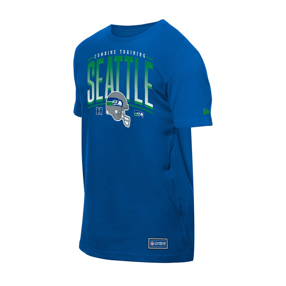Seattle Seahawks New Era Combine Authentic Training Throwback T-Shirt - College Navy T-shirts