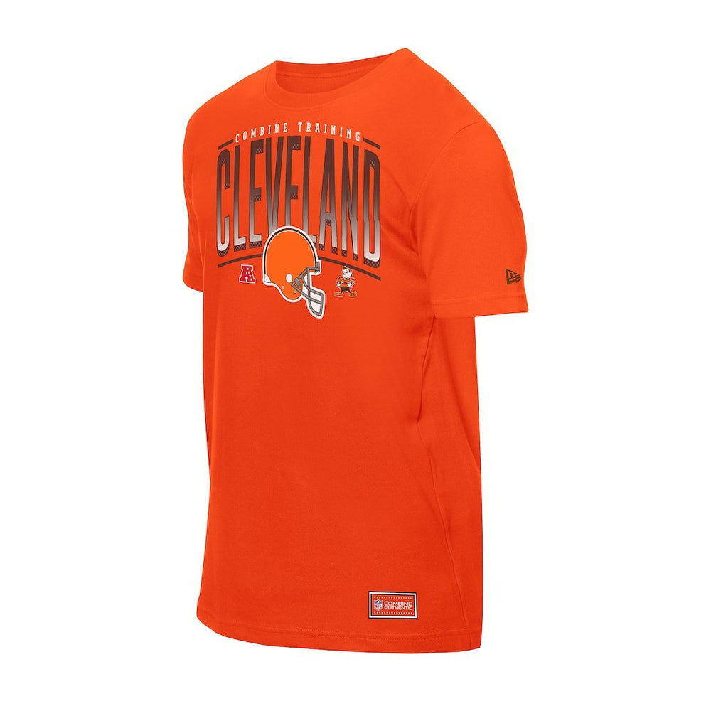 Cleveland Browns New Era Combine Authentic Training Throwback T-Shirt - Orange T-shirts