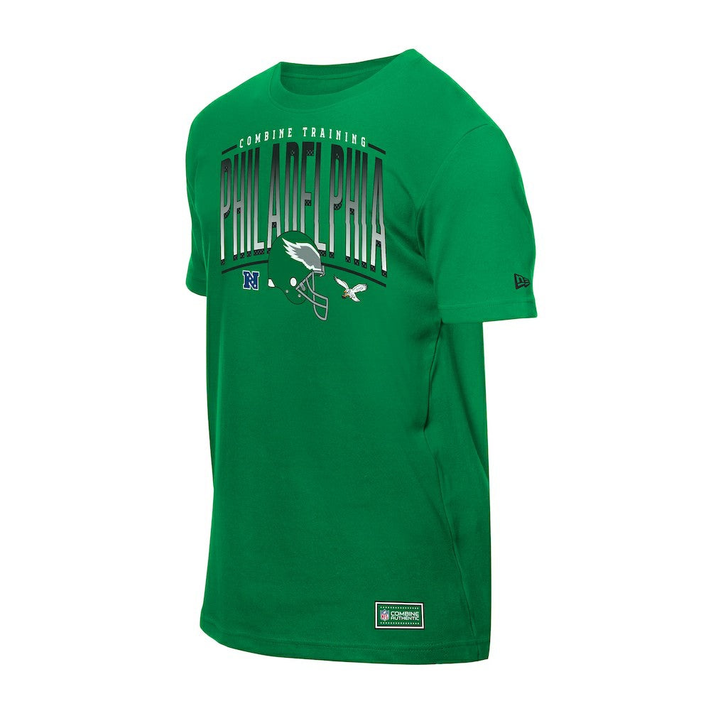 Philadelphia Eagles New Era Combine Authentic Training Throwback T-Shirt - Green T-shirts