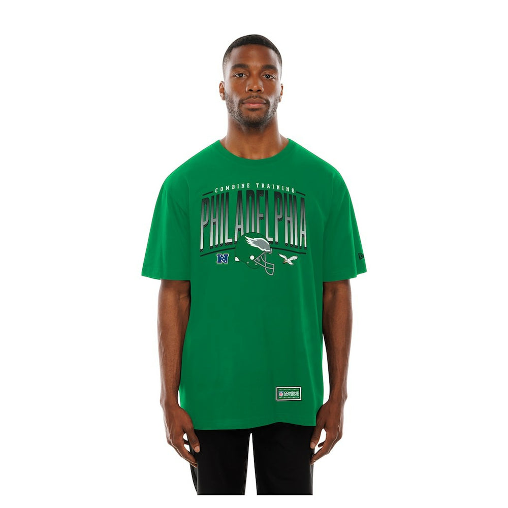 Philadelphia Eagles New Era Combine Authentic Training Throwback T-Shirt - Green T-shirts
