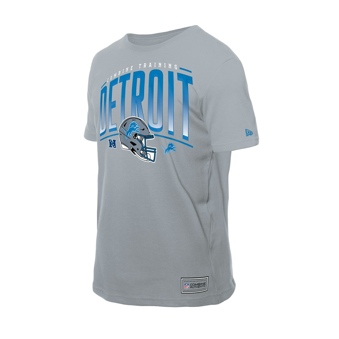 Detroit Lions New Era Combine Authentic Helmet T-Shirt - Silver T-shirts