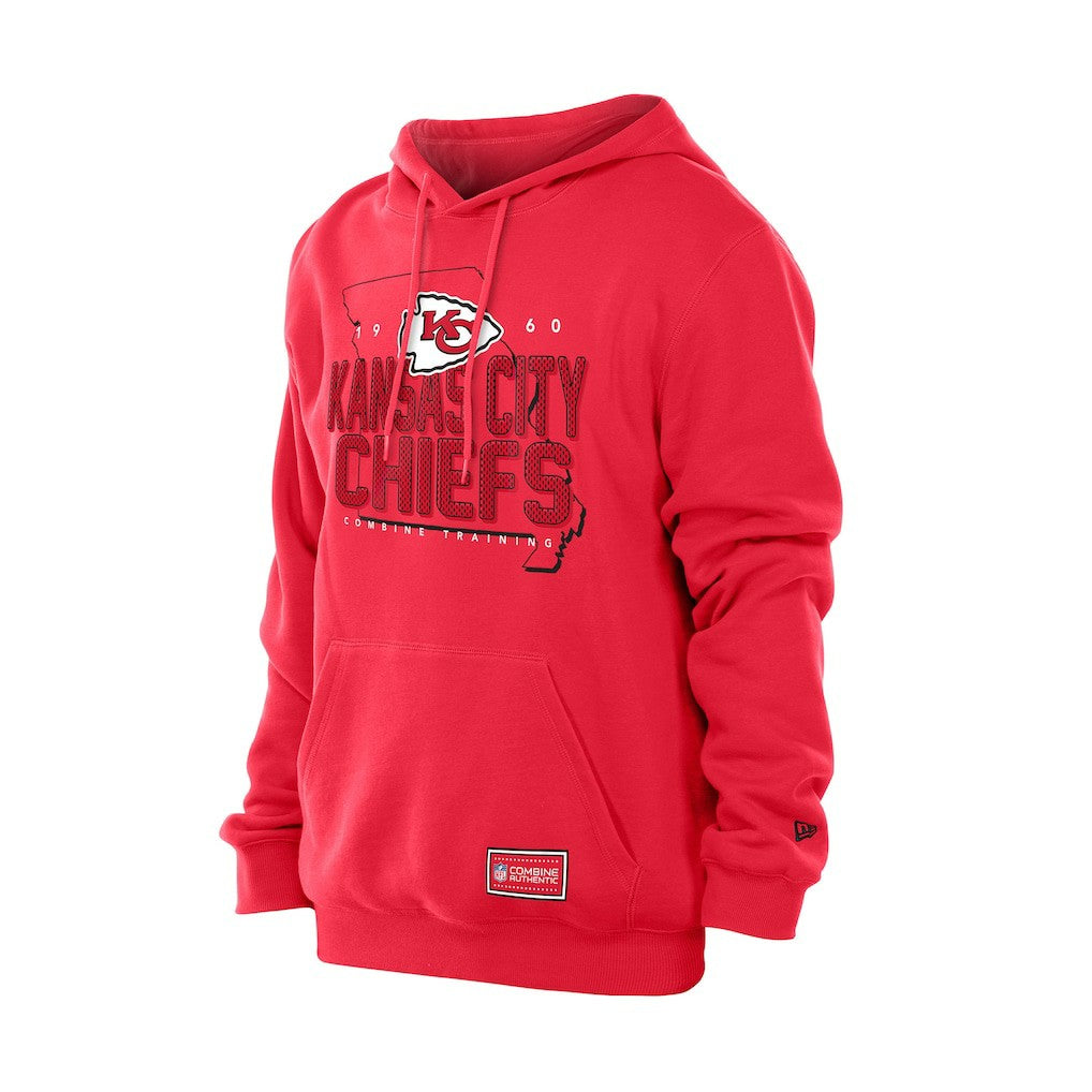 Kansas City Chiefs New Era Combine Authentic Local State Throwback Hoodie - Red Hoodies